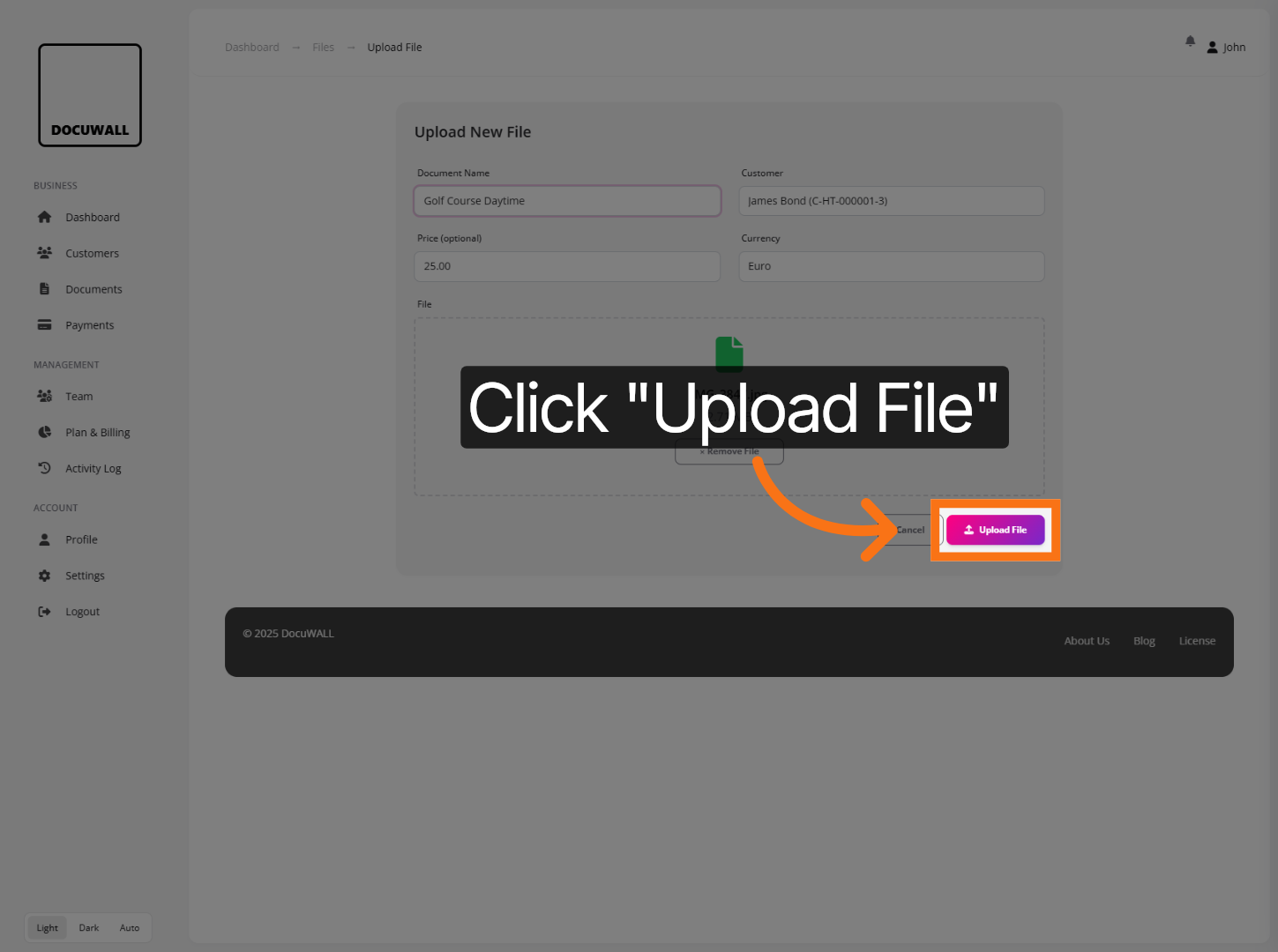 Complete File Upload
